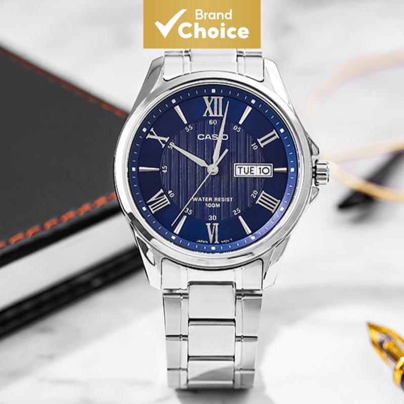 Relógio Masculino Analógico De Quartzo Casio Com Pulseira De Aço Inoxidável Modelo Casual Mtp-1384d