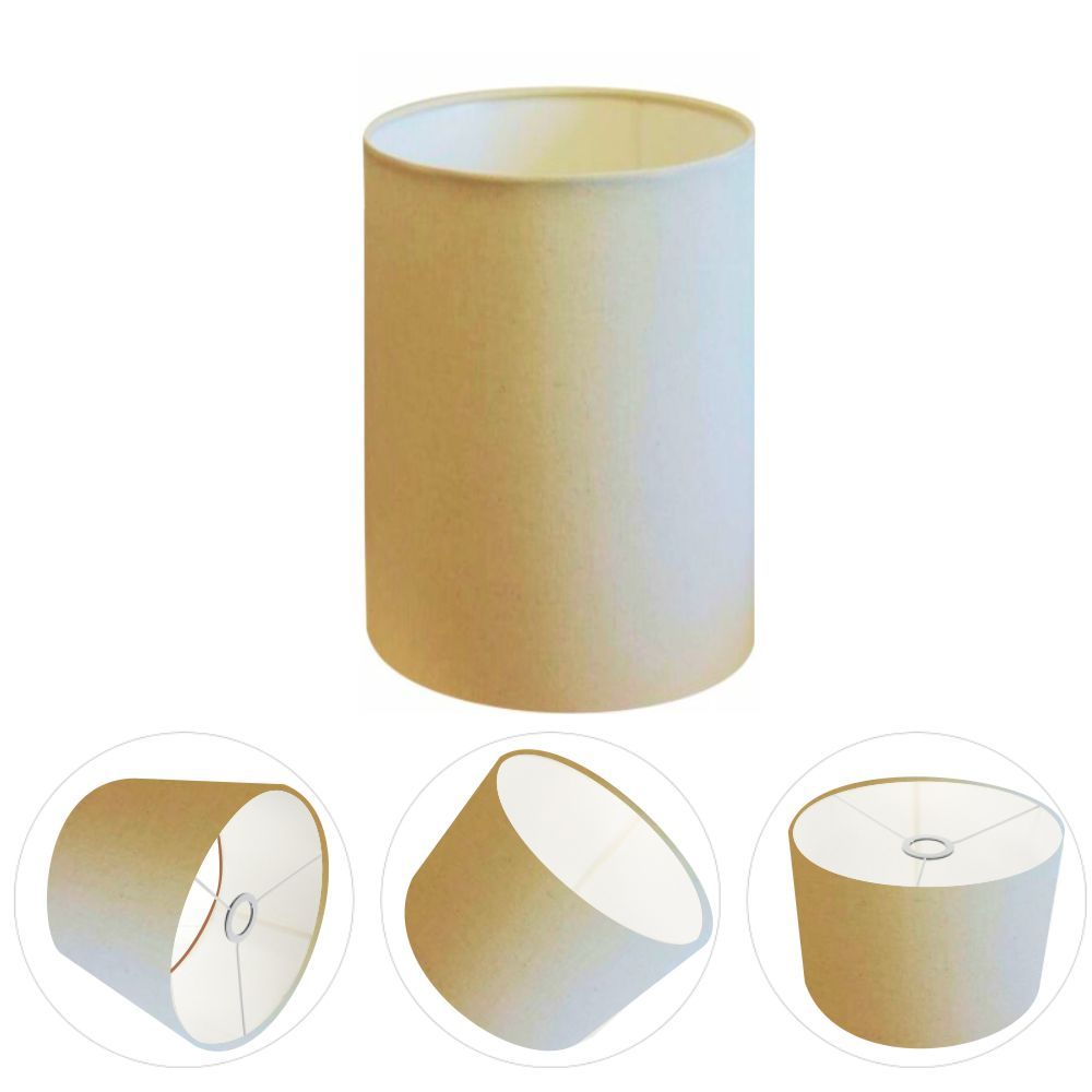Cúpula abajur e luminária cilíndrica vivare cp-7006 Ø18x25cm - bocal nacional