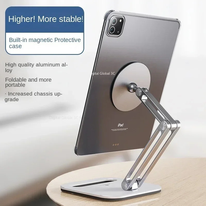 Suporte Magnético de Metal para Tablet para Mesa e Escritório, Suporte para iPad
