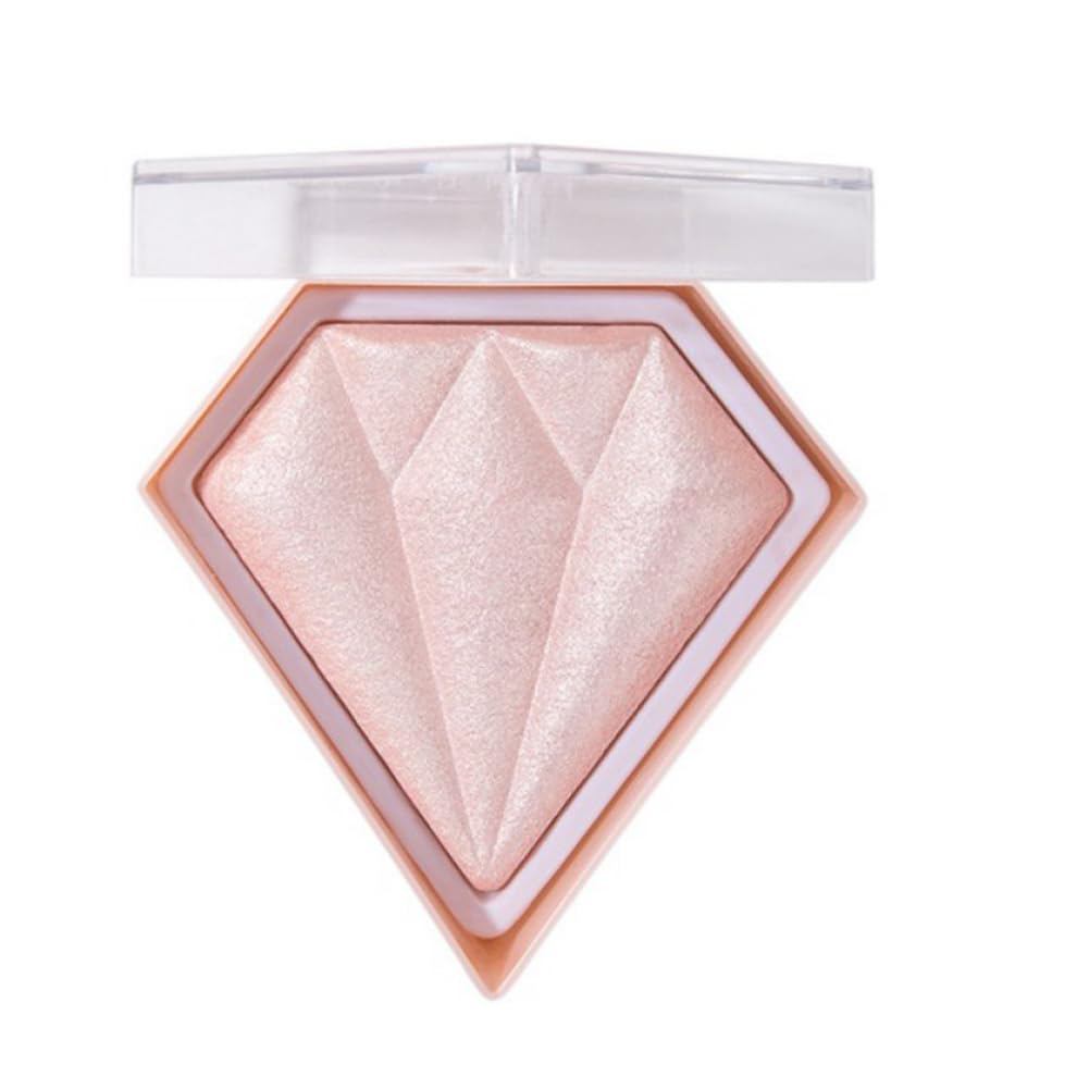 Paleta de Maquiagem com Iluminador Rosa, Paleta de Iluminador Facial, Paleta de Iluminador com Glitter, Pó Iluminador co