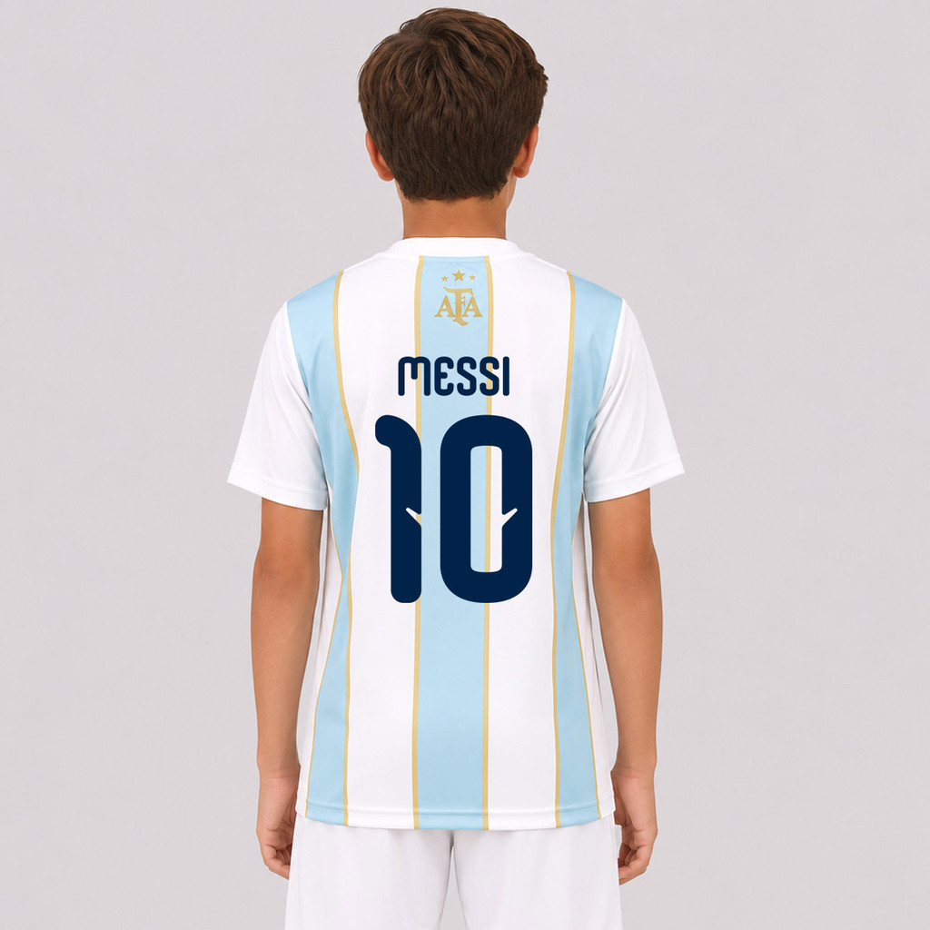 Camisa Argentina Classic Juvenil 10 Messi