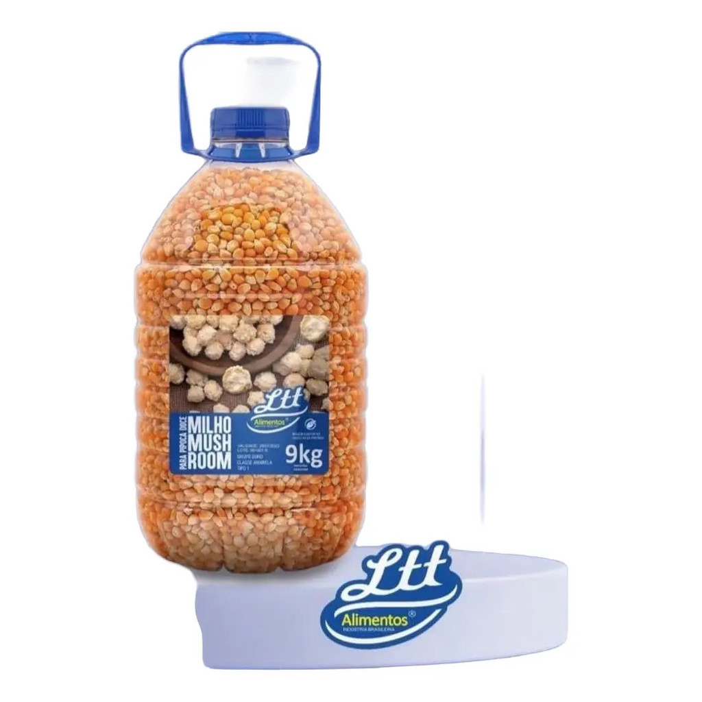 Milho Para Pipoca Mushroom Gourmet Galão 9 Kg - O MELHOR MILHO COGUMELO