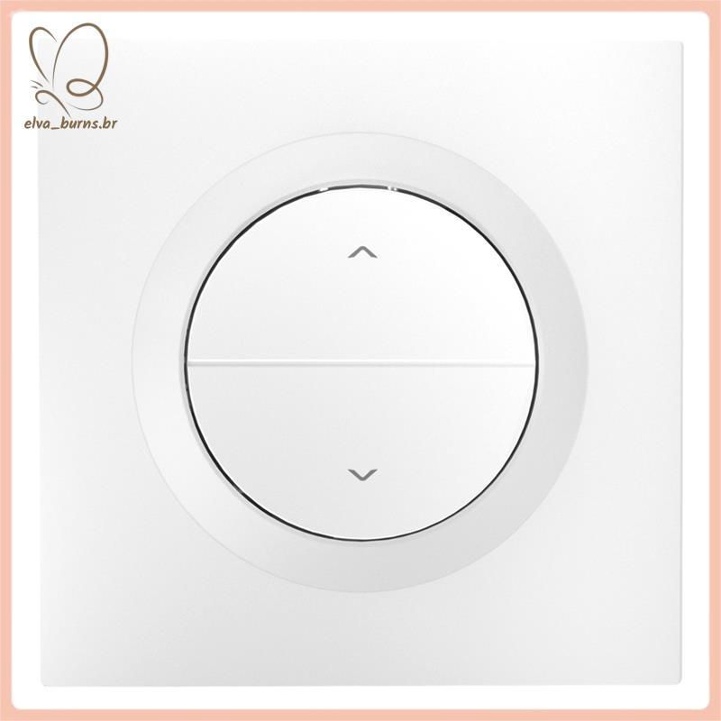 [elva_burns.br] ERBS Fusion Serie Roller Shutter Wall Switch Gabinete Caixa De Parede Ue Compatível À Prova De Fogo PC H