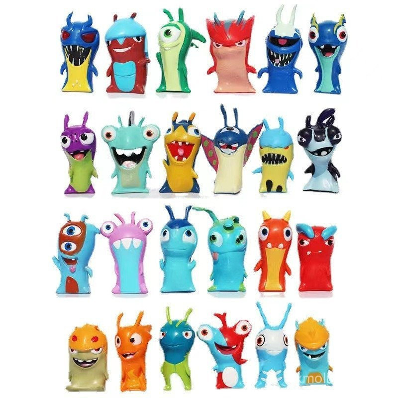202524 peças/conjunto de brinquedos de ação Slagtaura, mini brinquedos de anime de 5cm, brinquedos para meninos.