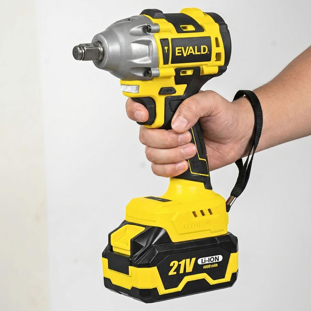 Chave Impacto 1/2 21V Brushless 400 Nm 2 Baterias 4,0Ah e Maleta com Kit 25 Acessórios EV-3500 EVALD · foto 2