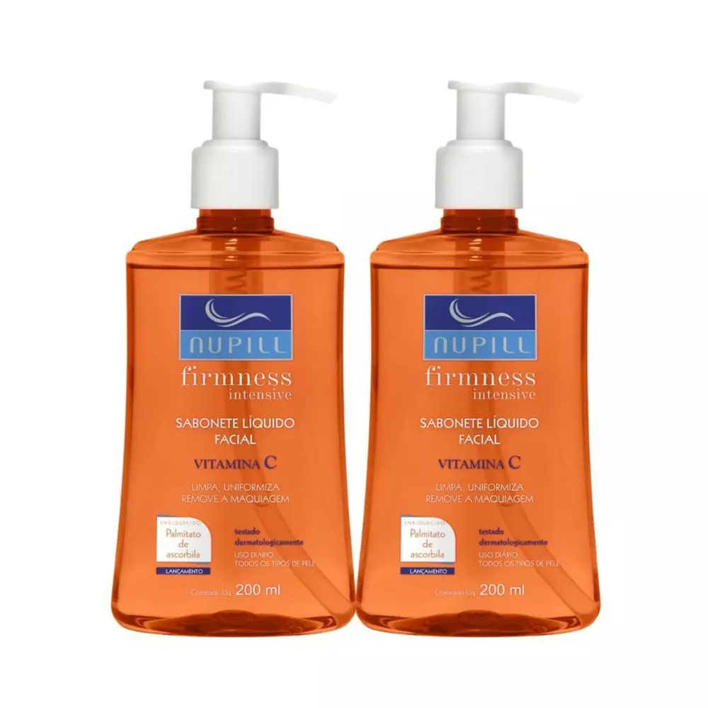 Kit Nupill 2 Sabonetes Líquidos Faciais Vitamina C