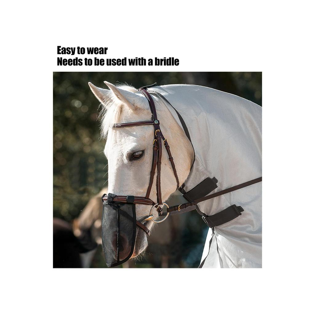 Novo estilo nariz de cavalo máscara mosquito nariz de cavalo anti mosca inseto capa Animal nariz anti mosquito capa prot