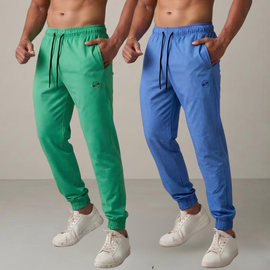 Kit 2Calça Masculina Esportiva Elastano Fitness Slim Fit Academia Confortável Corrida Com Bolso Premium Reforçada Treino