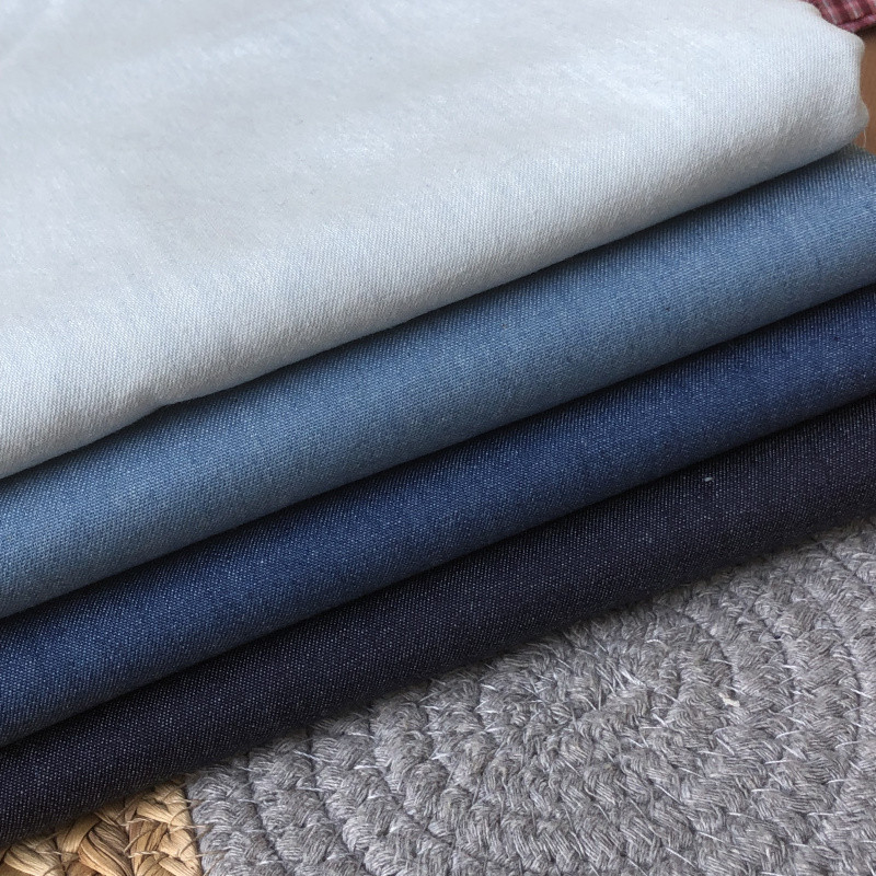 Boneca DIY roupas fazendo roupas de boneca pano de algodão algodão algodão lavado fino Denim tecido 6.5 Yuan 50*75cm