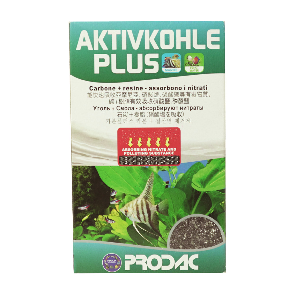 CARVAO ATIVADO + RESINA REMOV. NITRATO PRODAC AKTIVKOHLE PLUS 400G