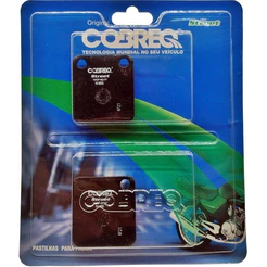 PASTILHA DE FREIO DIANTEIRA COBREQ ( N-906 ) PARA HONDA TITAN 2000 / TITAN 150 / CBX150 / SPEED 150