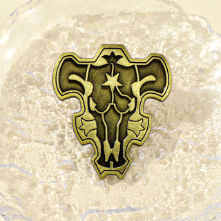 Distintivo de Metal Personalizado de Cartoon Black Clover, Logotipo da Facção Black Bull, Broche de Liga, Acessório Vers
