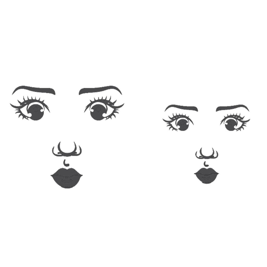 Stencil OPA 15x20 2500 Rosto Boneca I