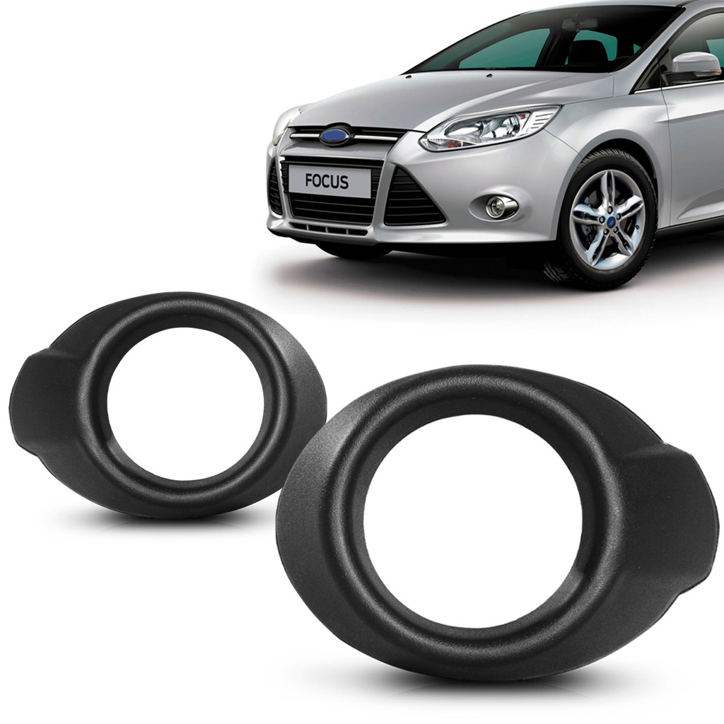 Aro Farol Milha Focus 2014 2015 Com Furo Preta em Oferta na Shopee