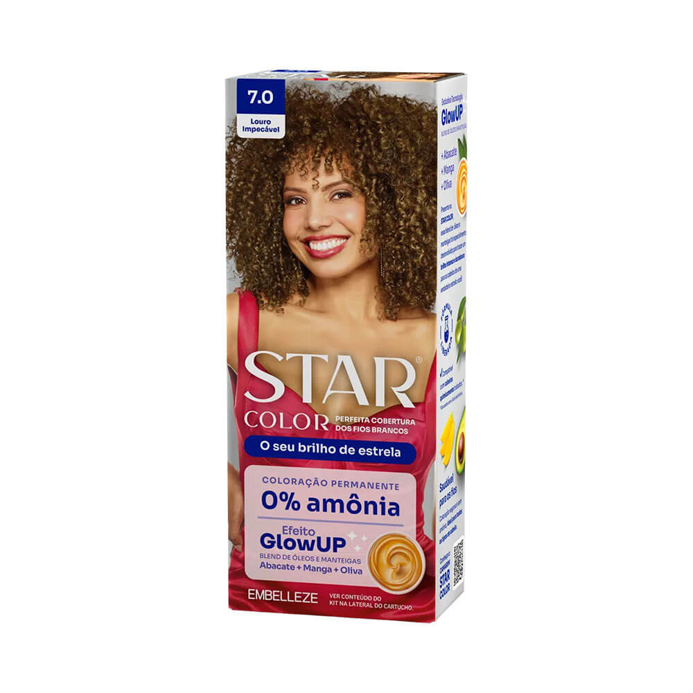 Coloração Star Color 7.0 Louro Impecável em Oferta na Shopee
