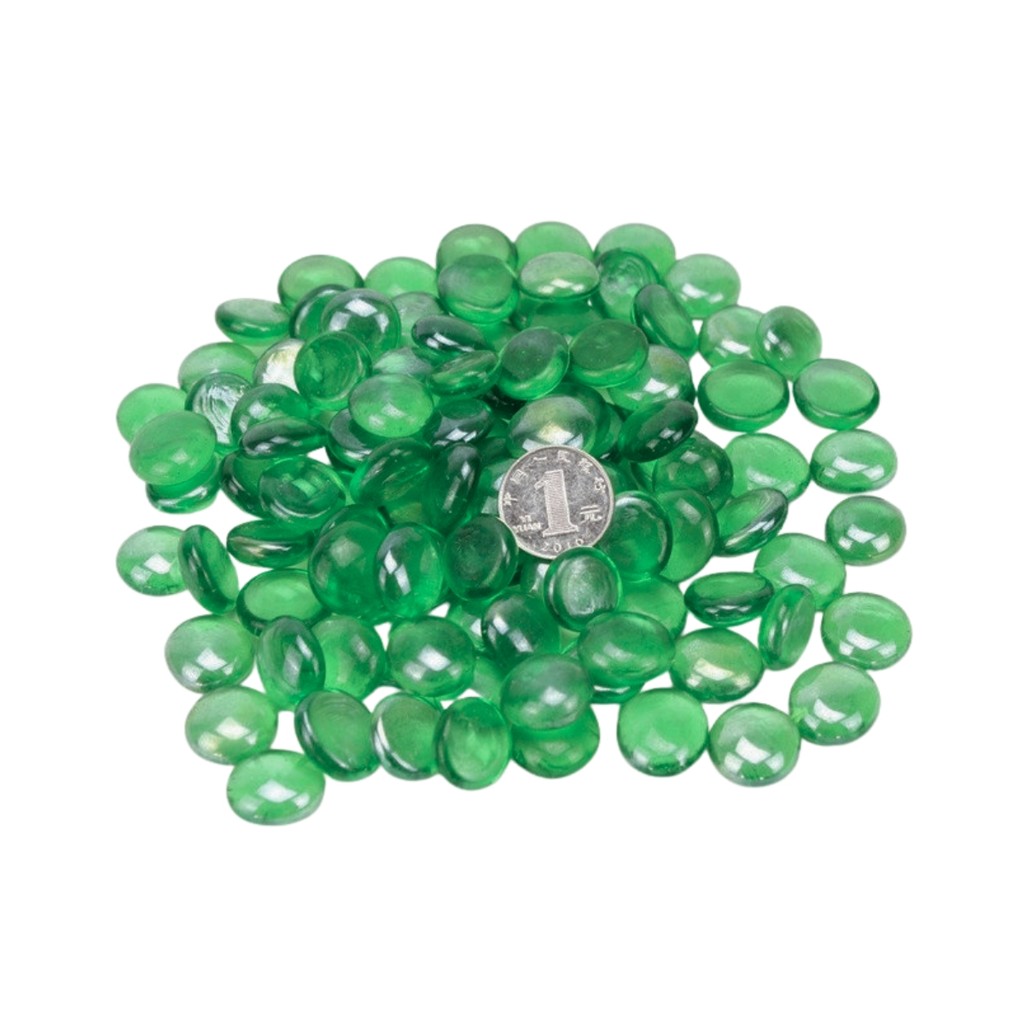 ENFEITE DE VIDRO BRILHANTE VERD 200G SKRw