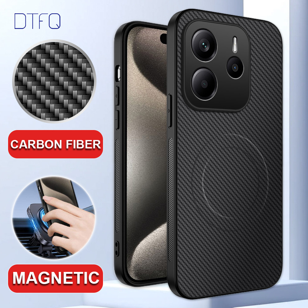 Capa De Couro Magnética Capinha De Celular para Redmi Note 14 5G / Note 14 Pro 5G / Note 14 Pro Plus