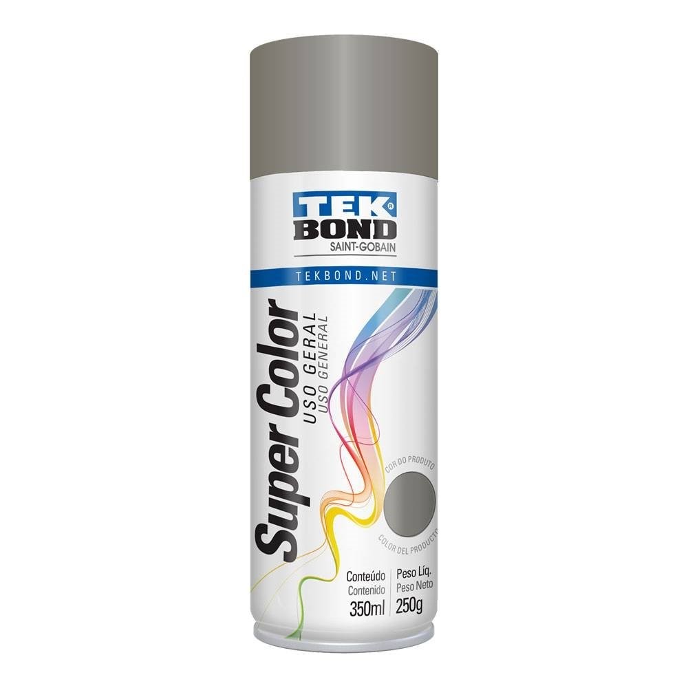 Tinta Spray Tekbond Uso Geral Platina 350ml