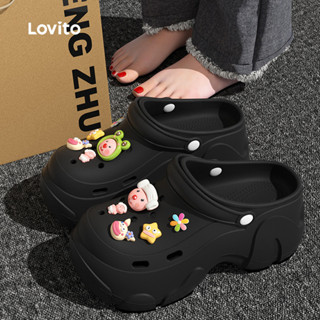 (NEW) Lovito Sandálias Casuais de Dopamina para Mulheres LFA93066 em Oferta na Shopee