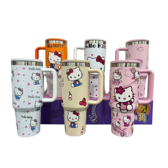 Copo térmica de aço inoxidável com estampa Hello Kitty de 1200 ml em Oferta na Shopee