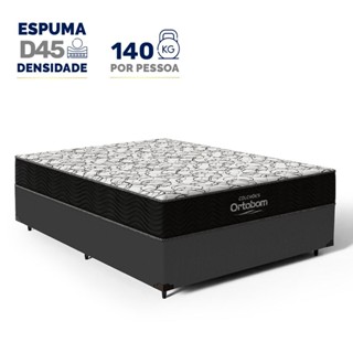 Cama Box com Colchão de Espuma D45 Ortobom Airtech 150 Casal 138cm em Oferta na Shopee