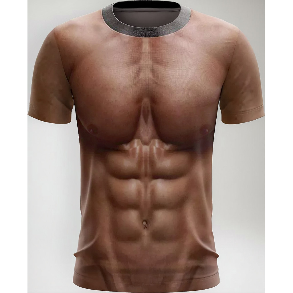 Camisa Camiseta Tanquinho Carnaval Músculos Barriga 03