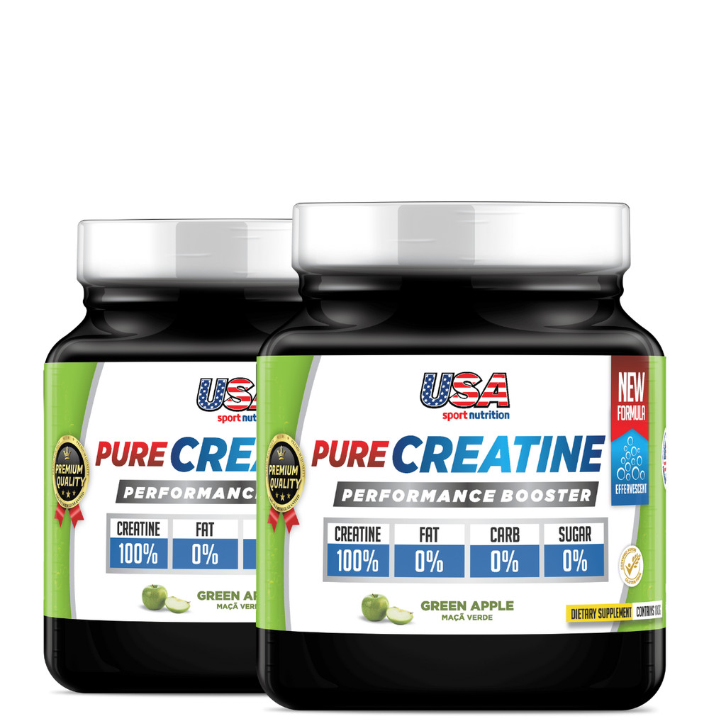 Creatina Pura IMPORTADA - ESTADOS UNIDOS - 2 UN - Certificado de pureza - USA Sport Nutrition