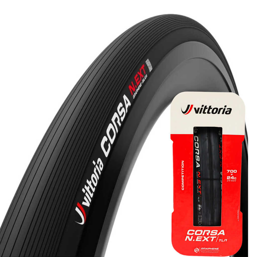 Pneu Vittoria Corsa N.EXT 700x24 Road TLR Preto G2.0