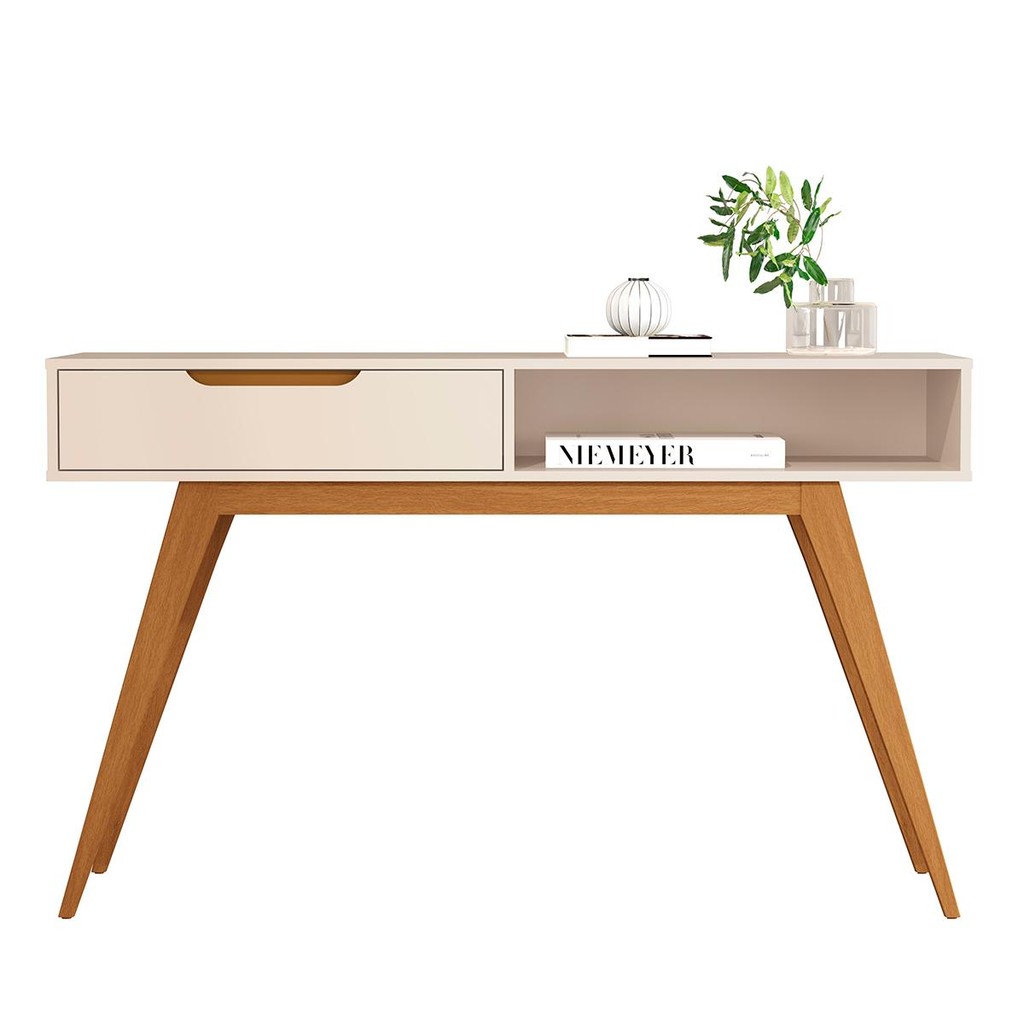 Aparador Tucumã com 1 Gaveta e Pés de Madeira Maciça em Oferta na Shopee