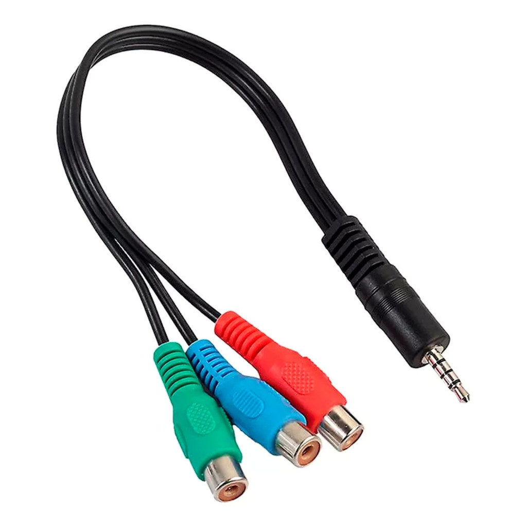 Adaptador Cabo Para Tv Led Av 3 Rca Áudio E Vídeo Para P2 P3 100% Original