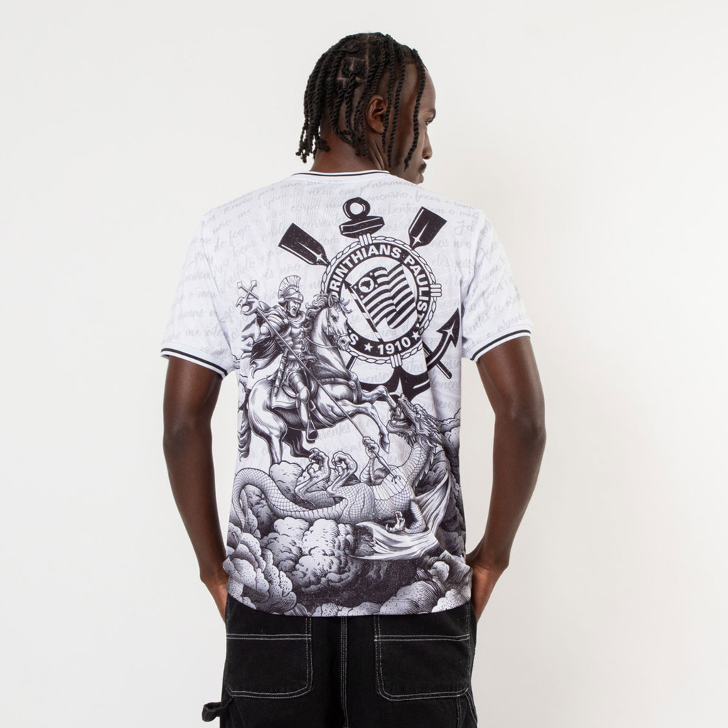 Camisa Corinthians São Jorge Branca — imagem 2 de 2