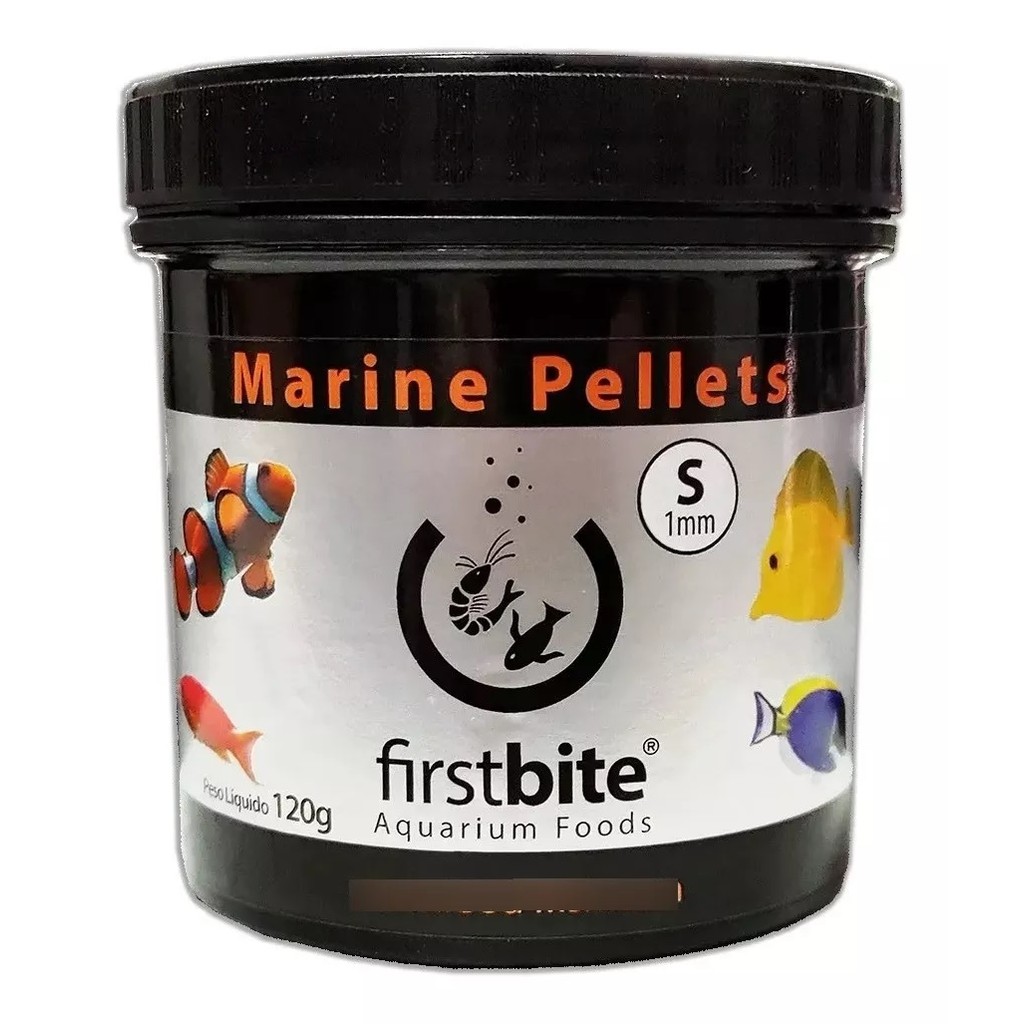 Ração Bcuk First Marine Pellets 120g - Grao 1mm