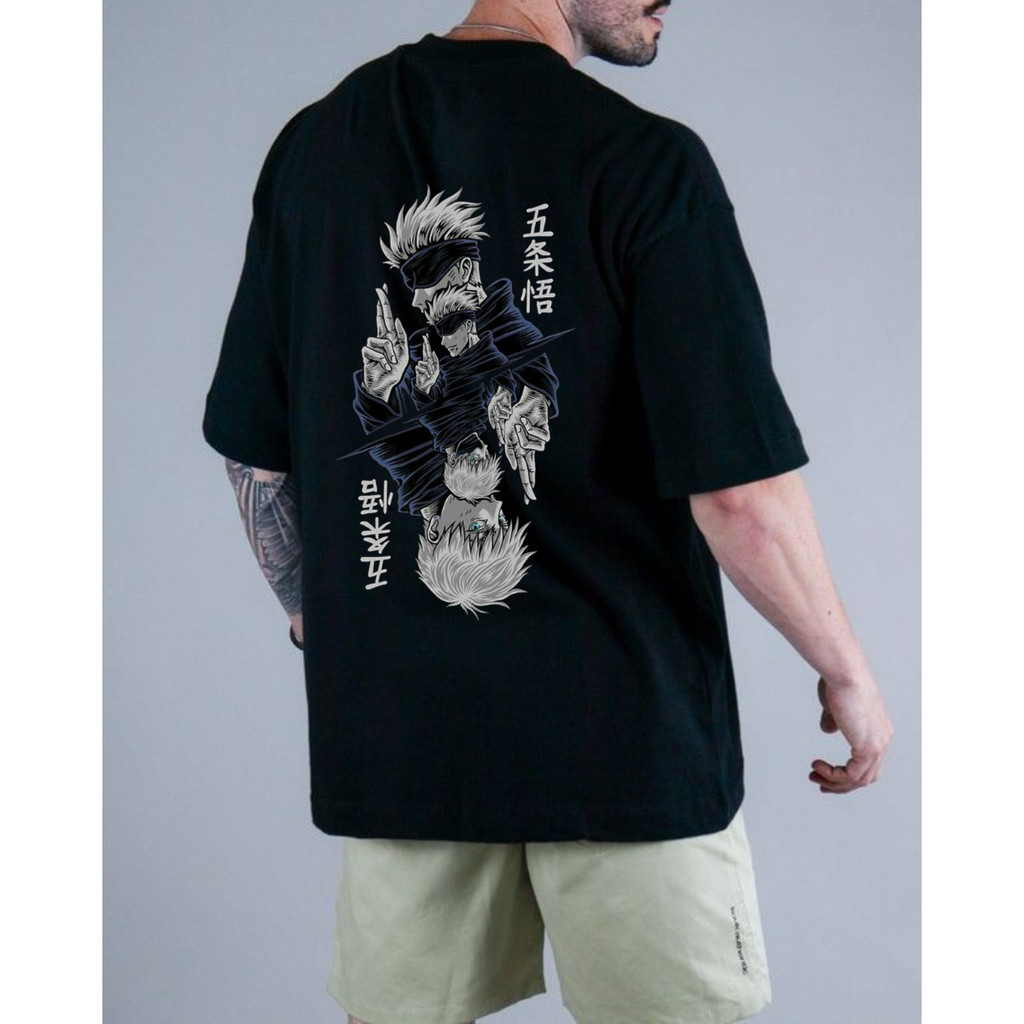 Camiseta Camisa Anime Estampa Gojo Jujutsu Kaisen Streetwear