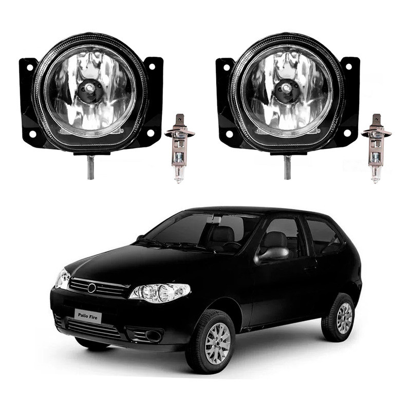Par Farol Milha Lampada Fiat Palio 1.0 2004 A 2016