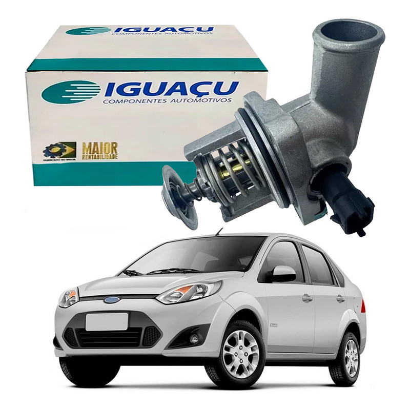 Valvula Termostatica Metal Fiesta Sedan 1.6 Flex 2010 A 2014 em Oferta na Shopee