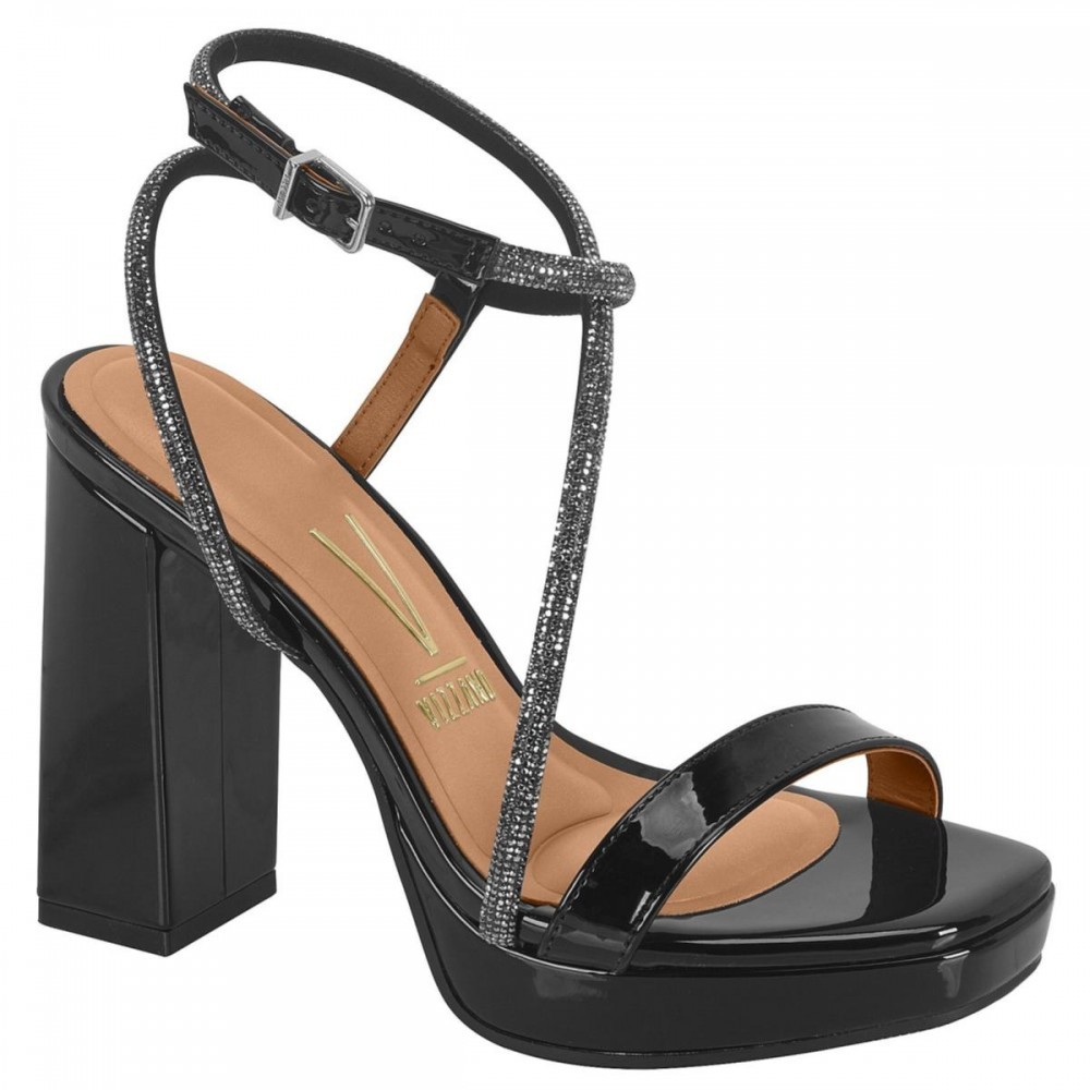 Sandalia Vizzano 6551.102 Salto Grosso Meia Pata Feminino
