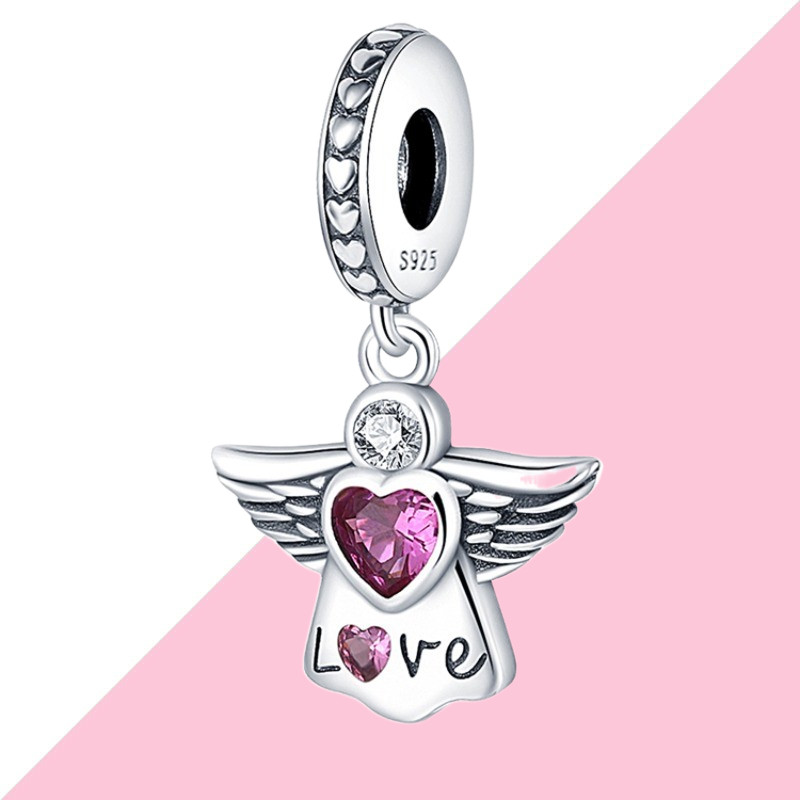 100% S925 prata esterlina Design de moda jóias pingente jóias adequado para pulseira DIY jóias fazendo