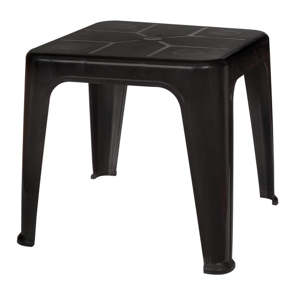 Mesa Plástica de Apoio Preta Mor em Oferta na Shopee