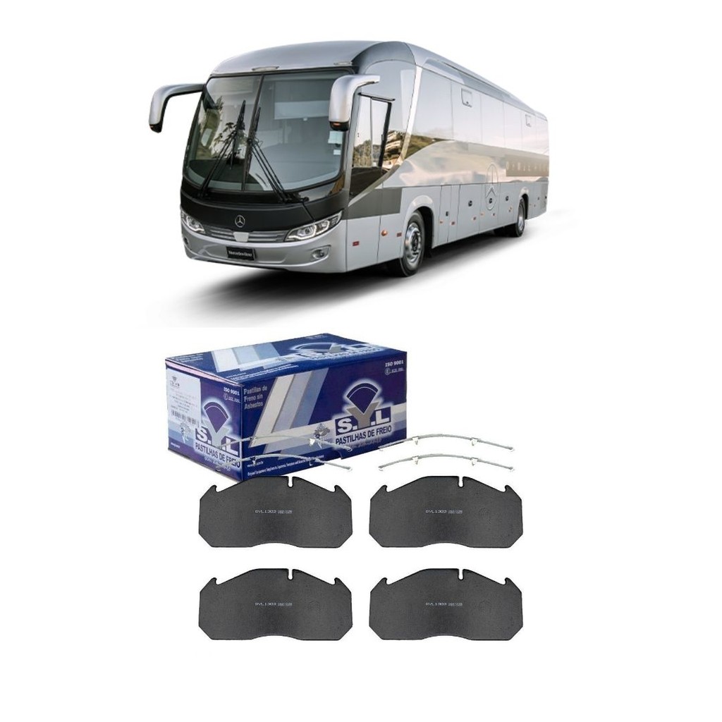 Pastilha Freio Dianteiro / Traseiro Mb 340 350 O 404 Sistema Lucas