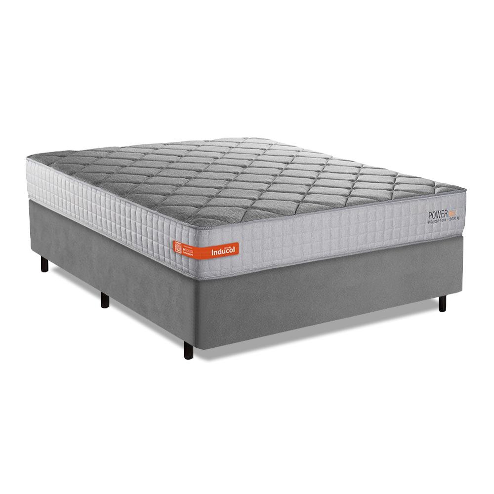Cama Box Casal Queen Espuma Softgel Power 158x198x60cm em Oferta na Shopee