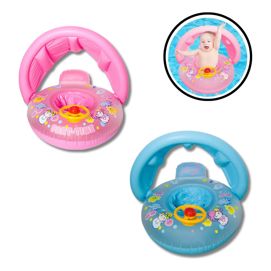 Boia Infantil Inflável Carro Com Volante e Buzina Piscina Praia Brinquedo Divertido Crianças 3 a 7 Anos em Oferta na Shopee