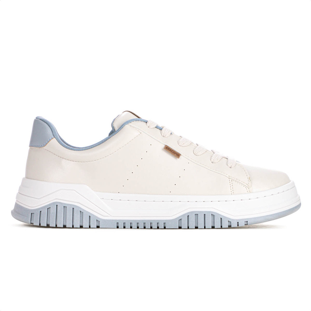 Tênis Anacapri  Alana Creme e Azul - Feminino em Oferta na Shopee