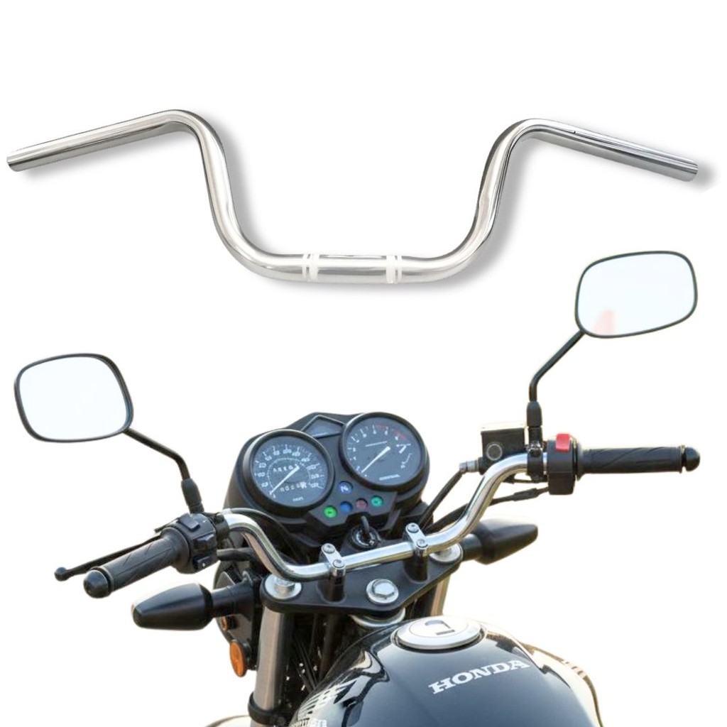 Guidão Cromado Modelo Alto Moto Cg 125 Titan 00-03/ Fan 125 04-08/ Titan 150 04-08 Pro Tork em Oferta na Shopee