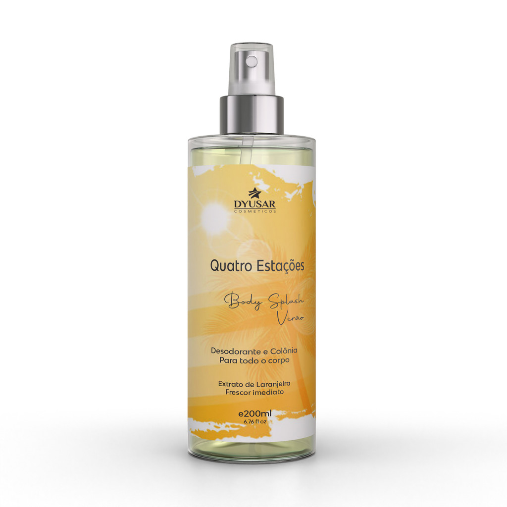Body Splash Verão Quatro Estações Dyusar Cosméticos 200ml