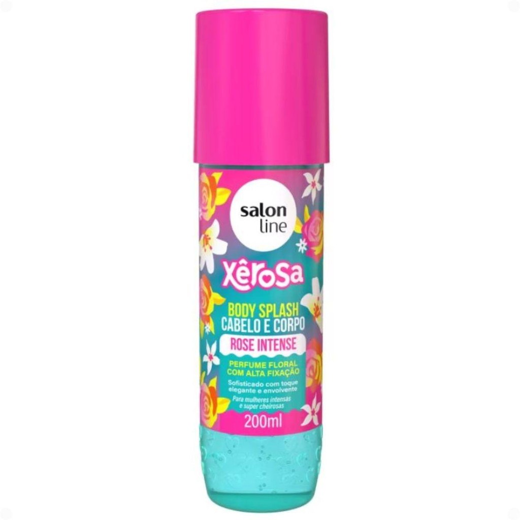 Body Splash Cabelo E Corpo Salon Line Xêrosa Rose Intense 200ml