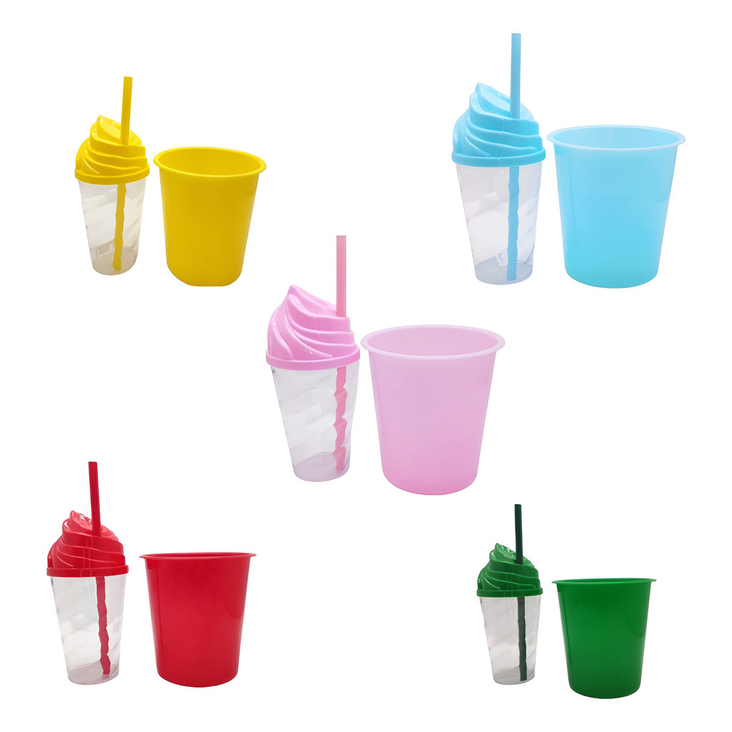 20 Copos Chantilly 400ml + 20 Baldes de Pipoca 1 Litro Lembrancinhas de Aniversário, Festas Infantis e Brindes