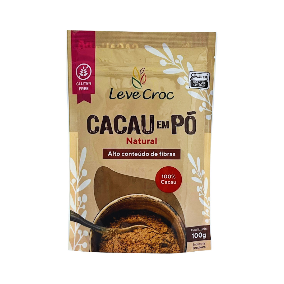 Cacau em Pó 100% Cacau 100g - Leve Croc