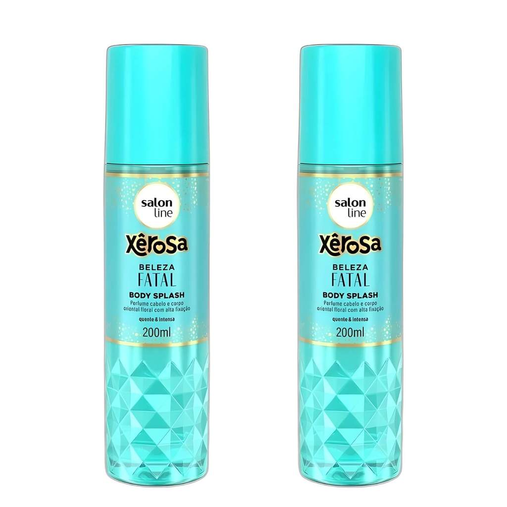 Kit 2 Body Splash Salon Line Xerosa Beleza Fatal 200ml