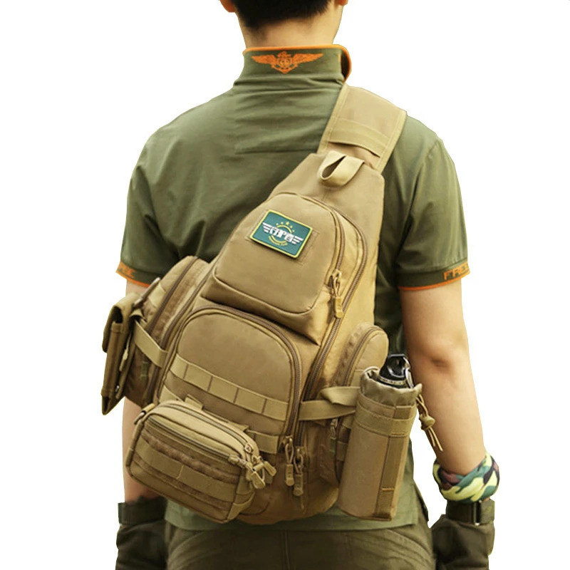 Caminhadas Pesca Ombro Mensageiro Saco 600D Náilon À Prova Dwaterproof Água 35L Grande Capacidade Acampamento Viagem Cha