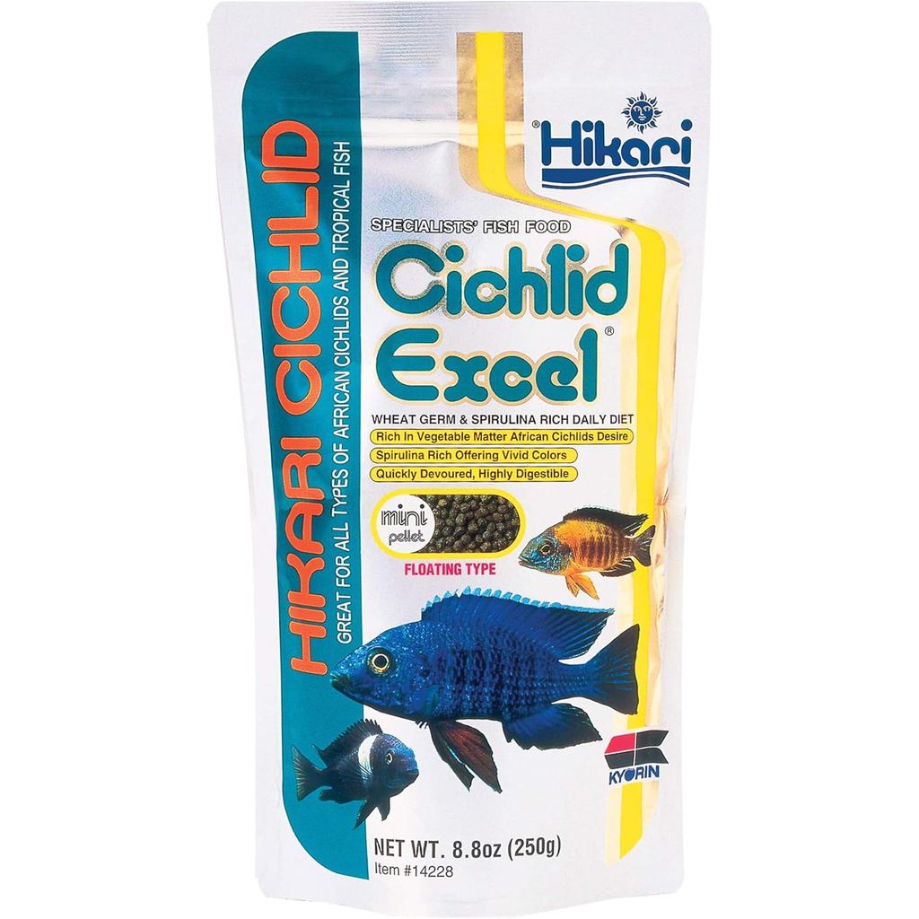 Hikari 8.8-Ounce Cichlid Excel Floating Pellets for Pets, Mini